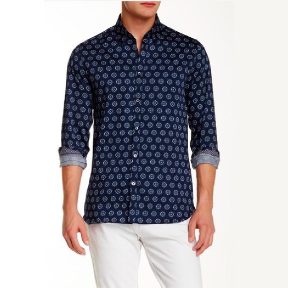 Ted Baker London Other - Ted Baker Long Sleeve Spot Print Trim Fit Shirt 5